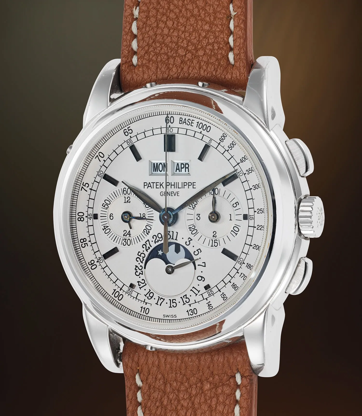 Patek Philippe Perpetual Calendar Chronograph 5970G-001 40mm White gold Silver