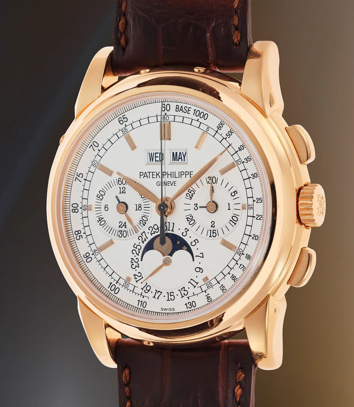 Patek Philippe Perpetual Calendar Chronograph 5970R 40mm Rose gold White