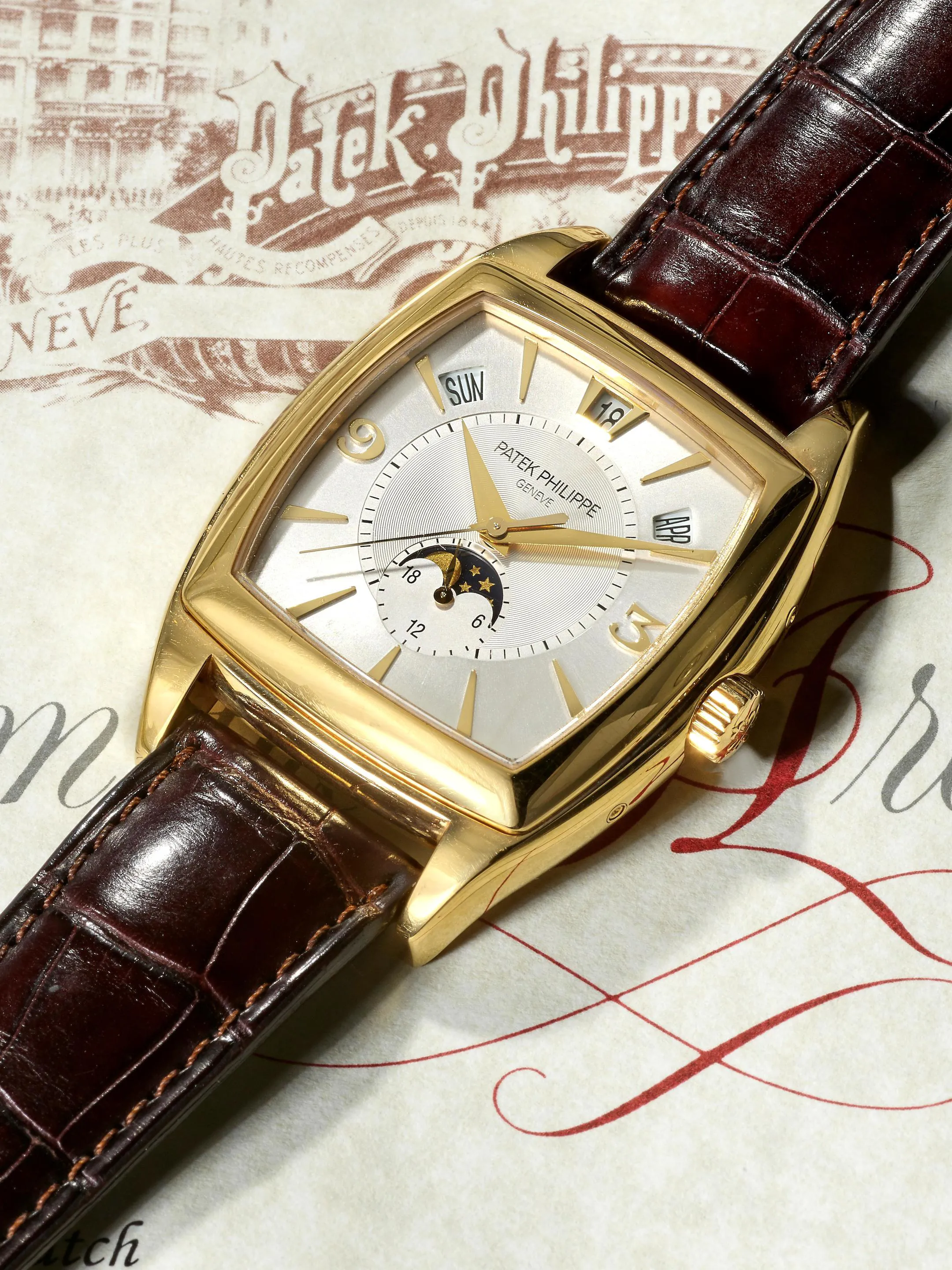 Patek Philippe Gondolo 5135 38mm Yellow gold Silver