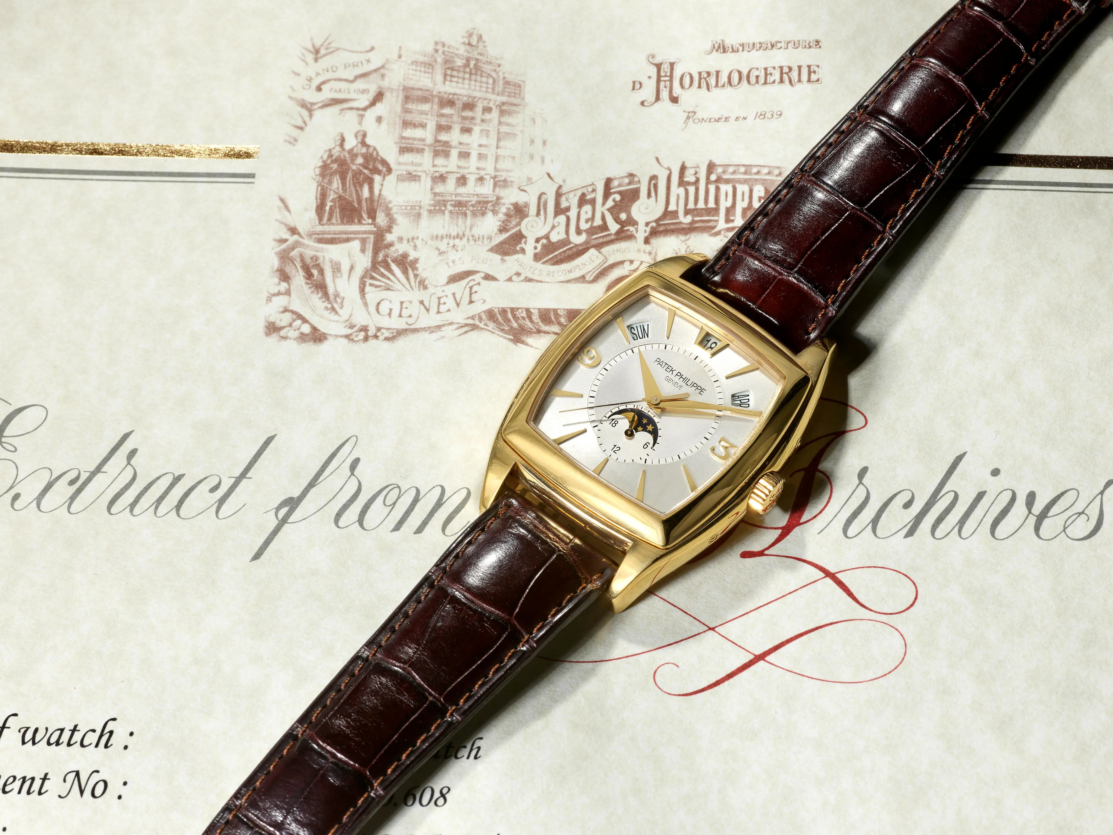 Patek Philippe Gondolo 5135 38mm Yellow gold Silver 4