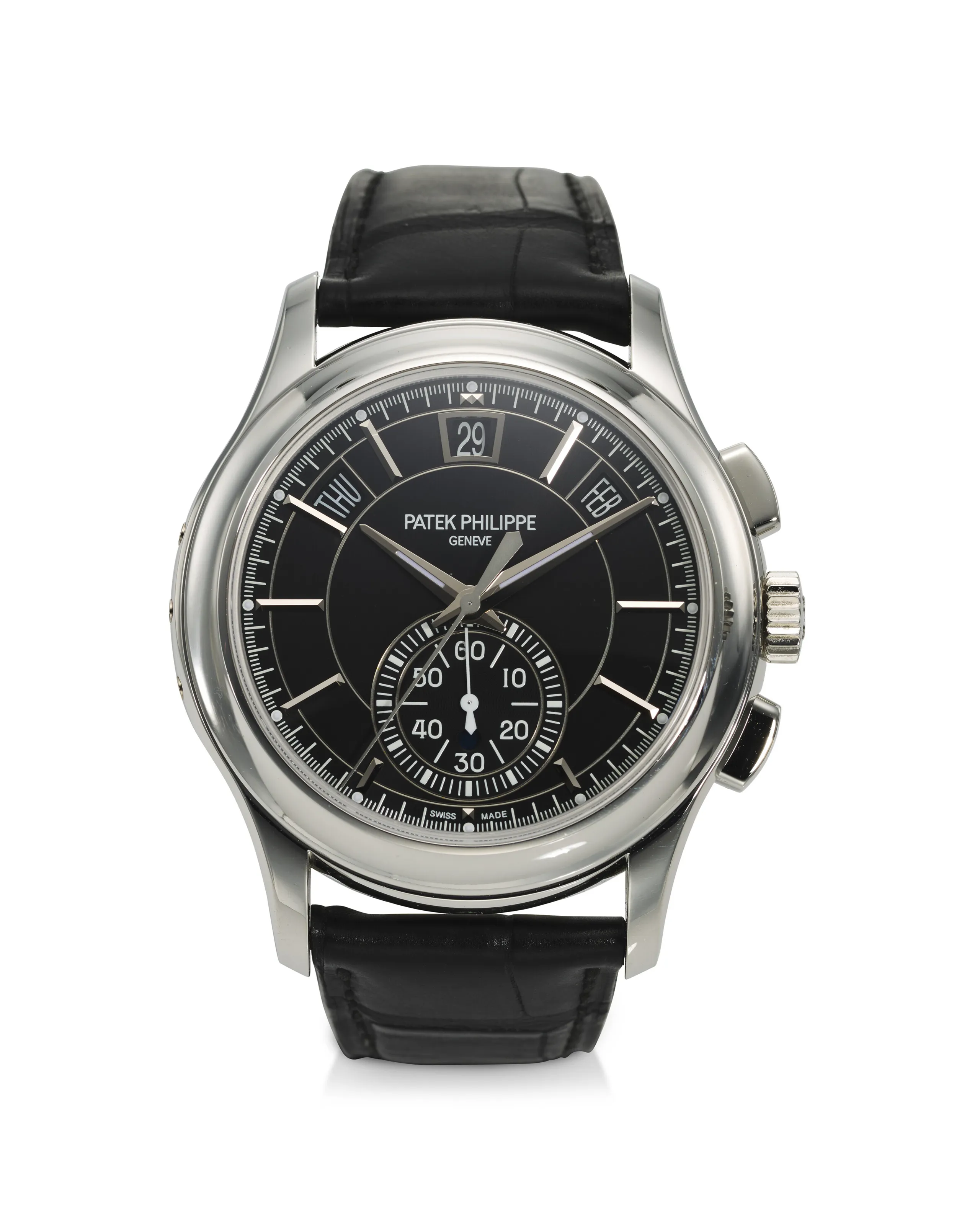 Patek Philippe Annual Calendar Chronograph 5905P-010 42mm Platinum Black