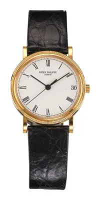 Patek Philippe Calatrava 3802/200 33mm Yellow gold White