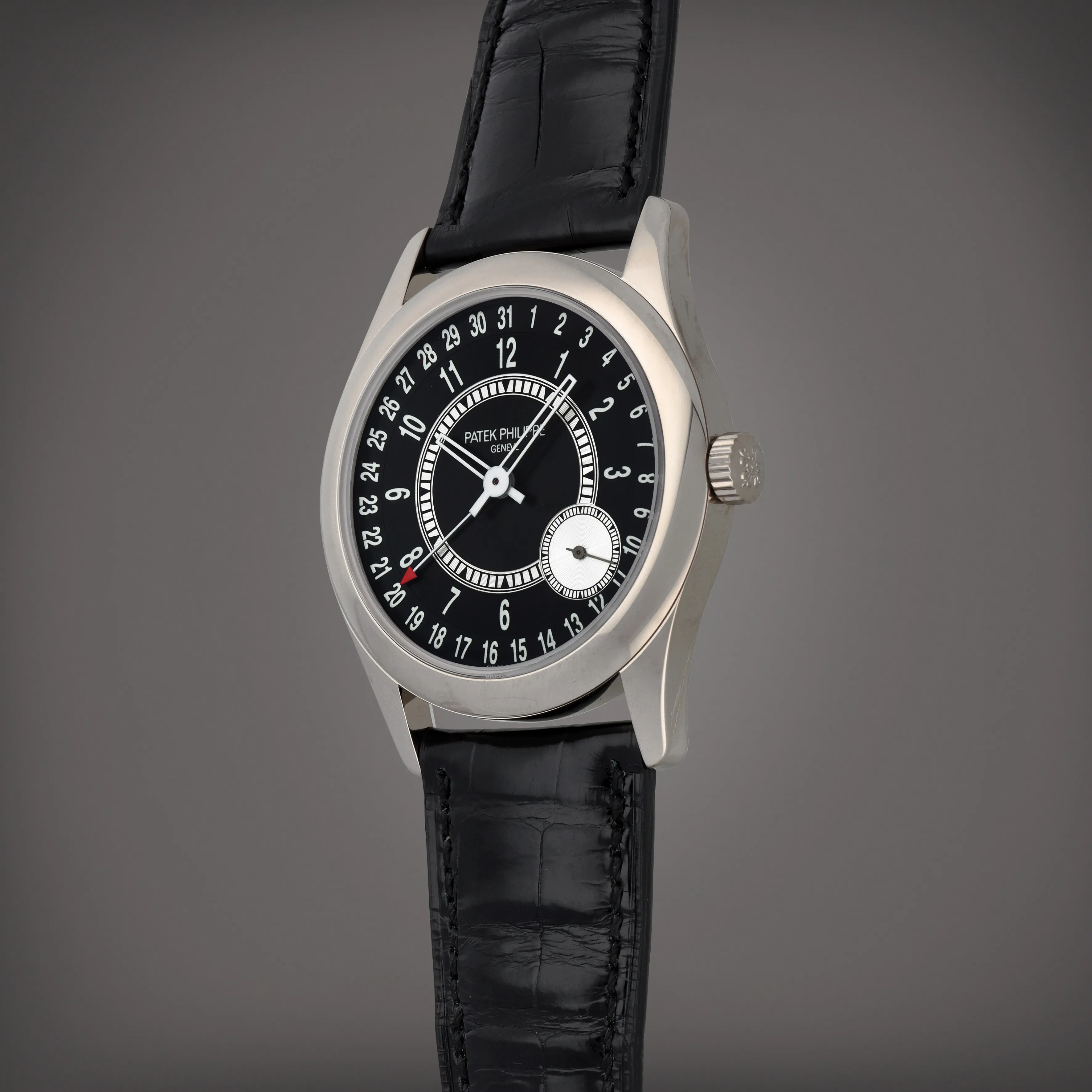 Patek Philippe Calatrava 6006G-001 39mm White gold Black