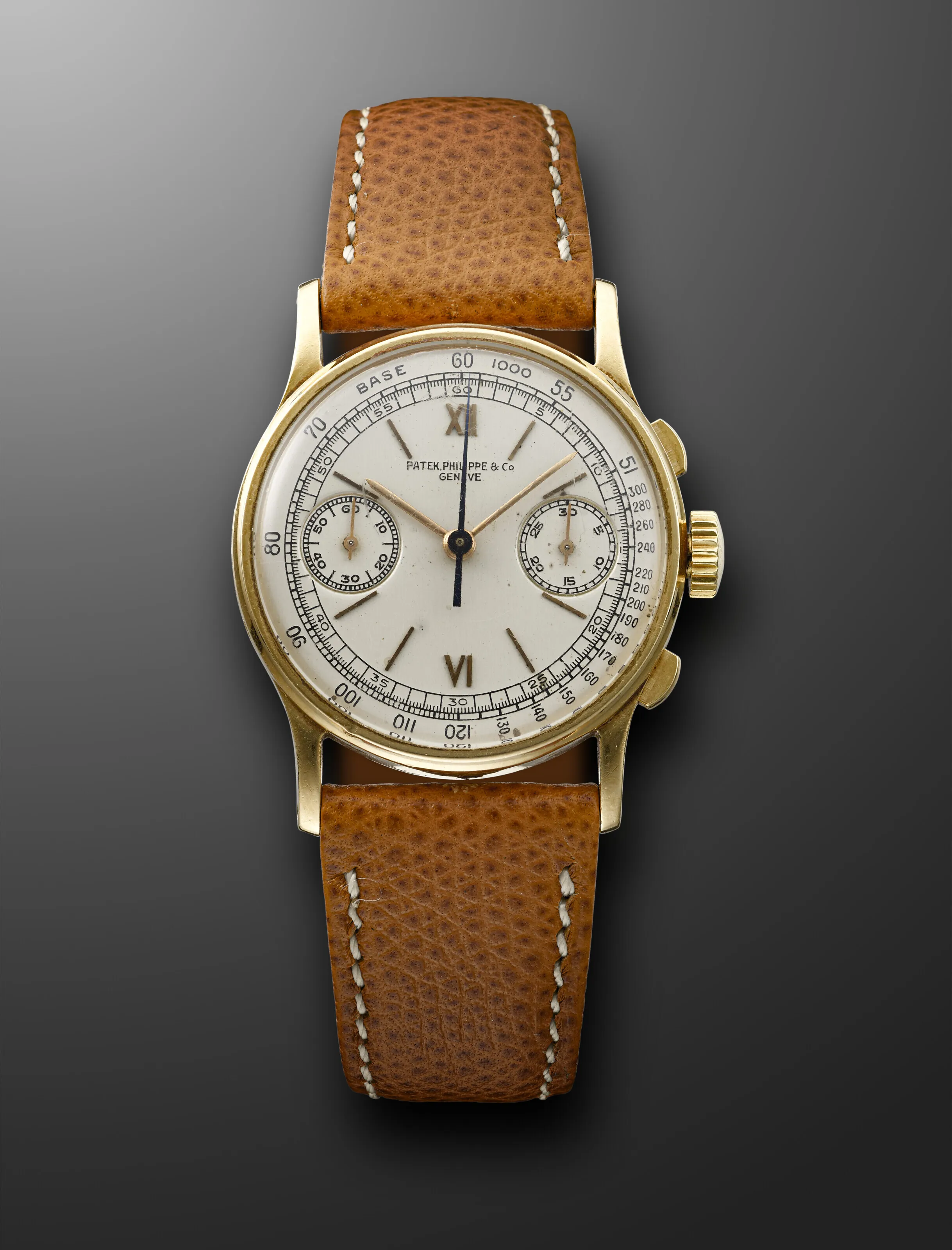 Patek Philippe Chronograph 130 33mm Yellow gold Silver