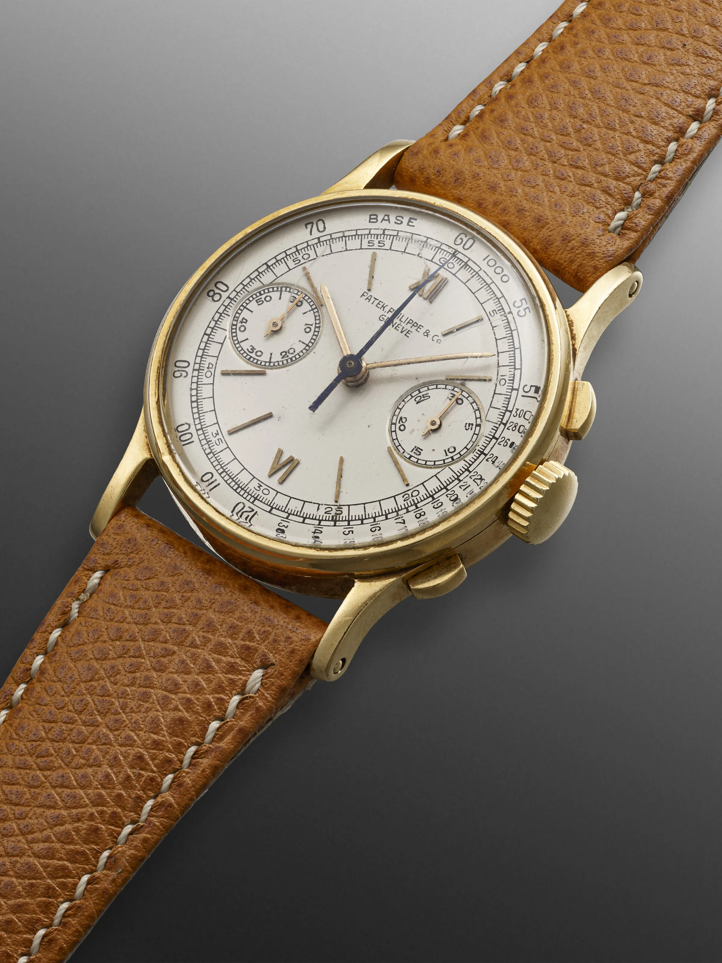 Patek Philippe Chronograph 130 33mm Yellow gold Silver 1