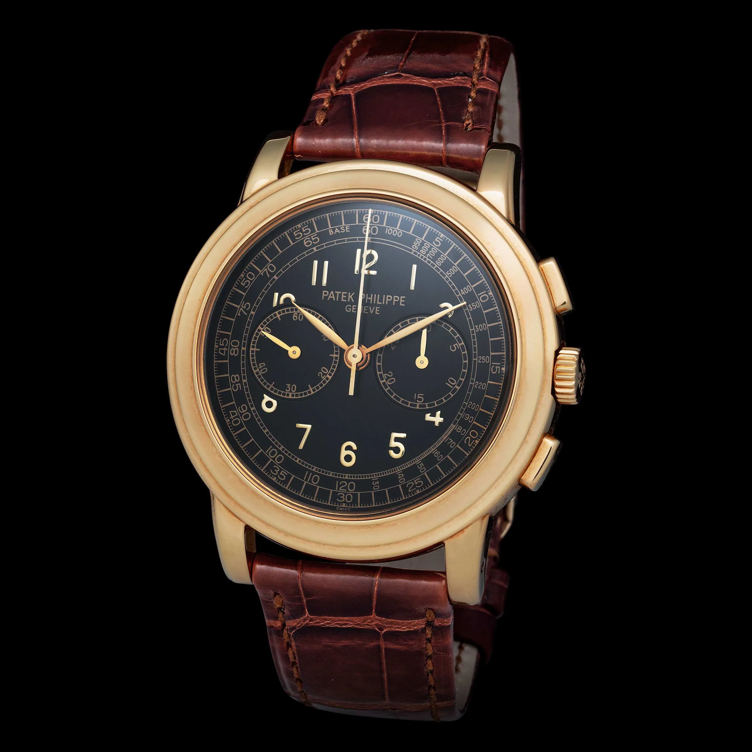 Patek Philippe Chronograph 5070 42mm Yellow gold Black