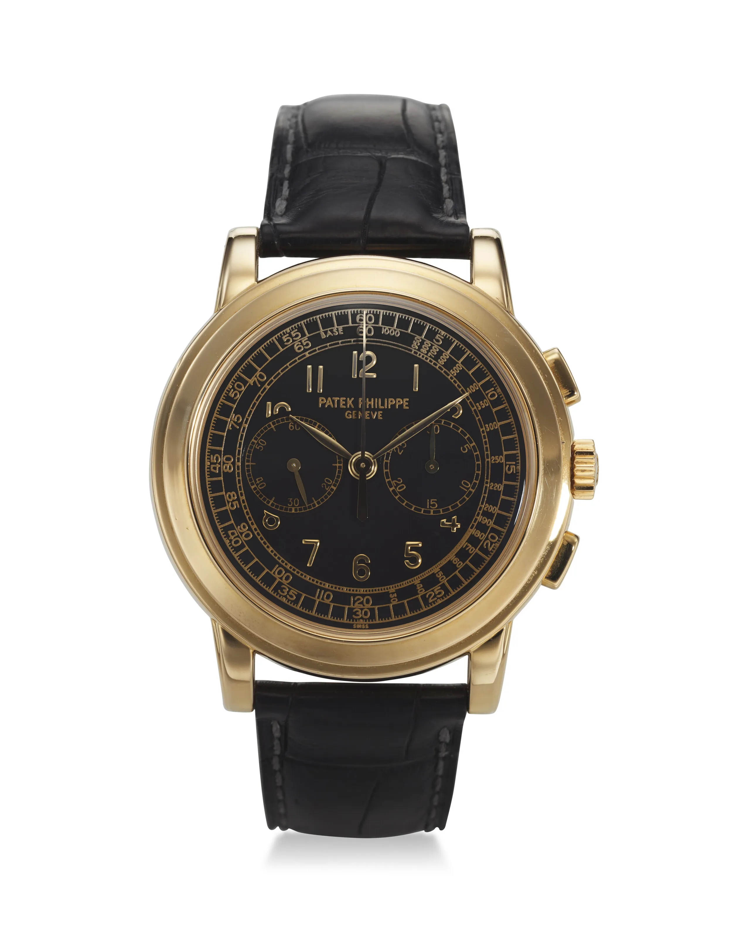 Patek Philippe Chronograph 5070 42mm Yellow gold Black