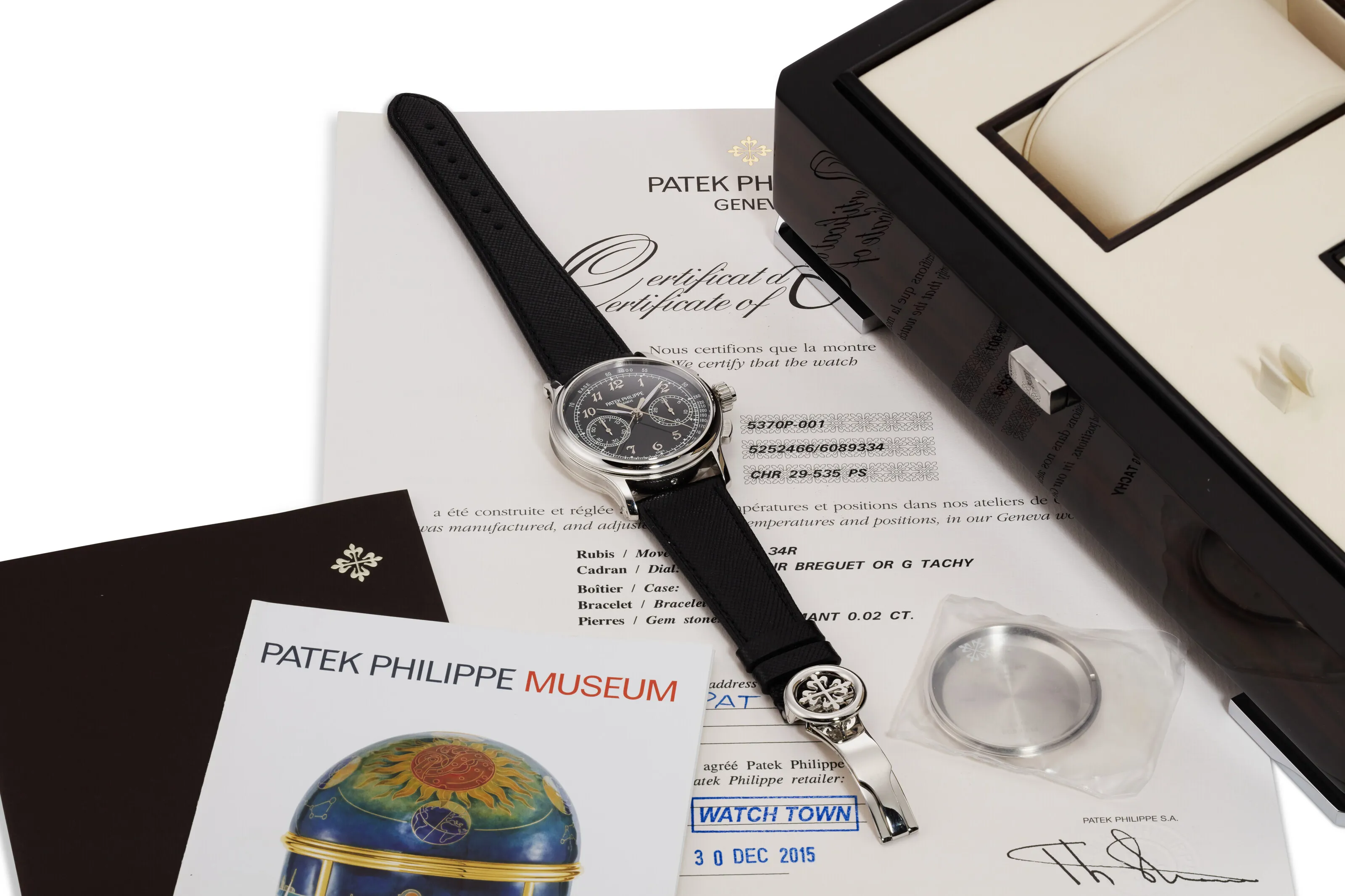 Patek Philippe Split-Seconds Chronograph 5370P-001 41mm Platinum Black 3