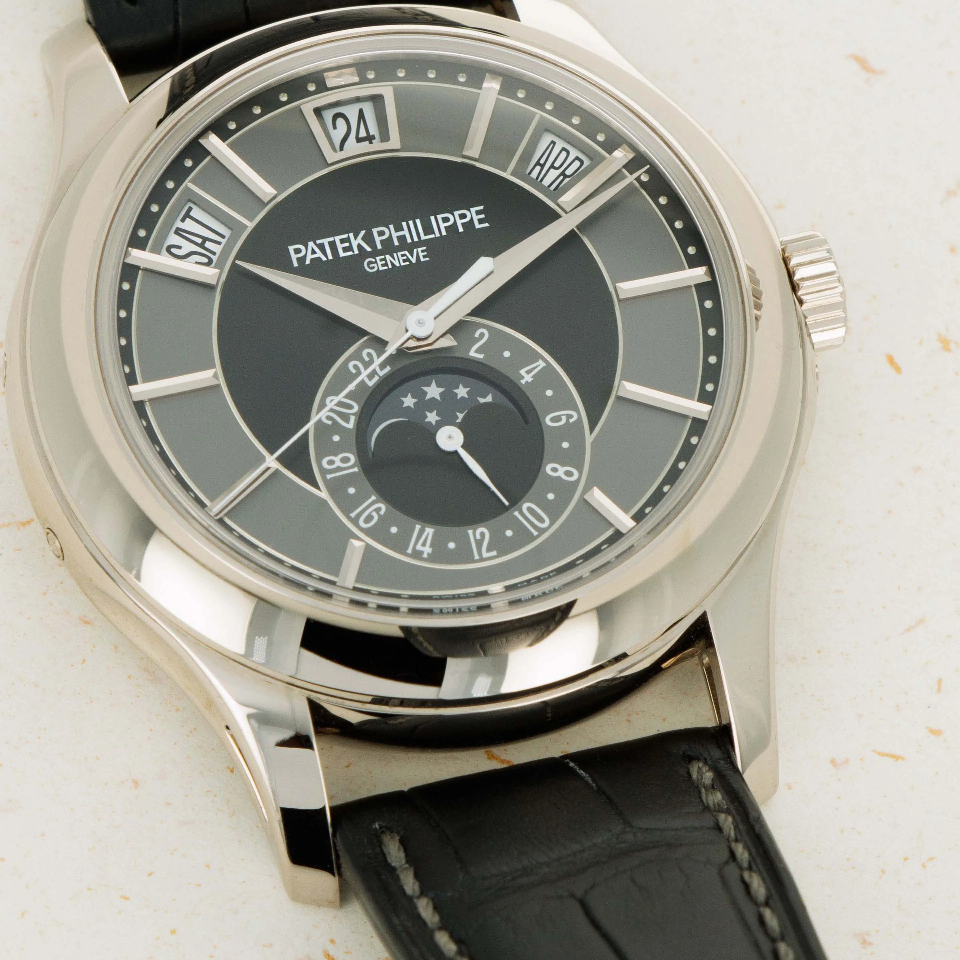 Patek Philippe Annual Calendar 5205G-010 40mm White gold Black 1