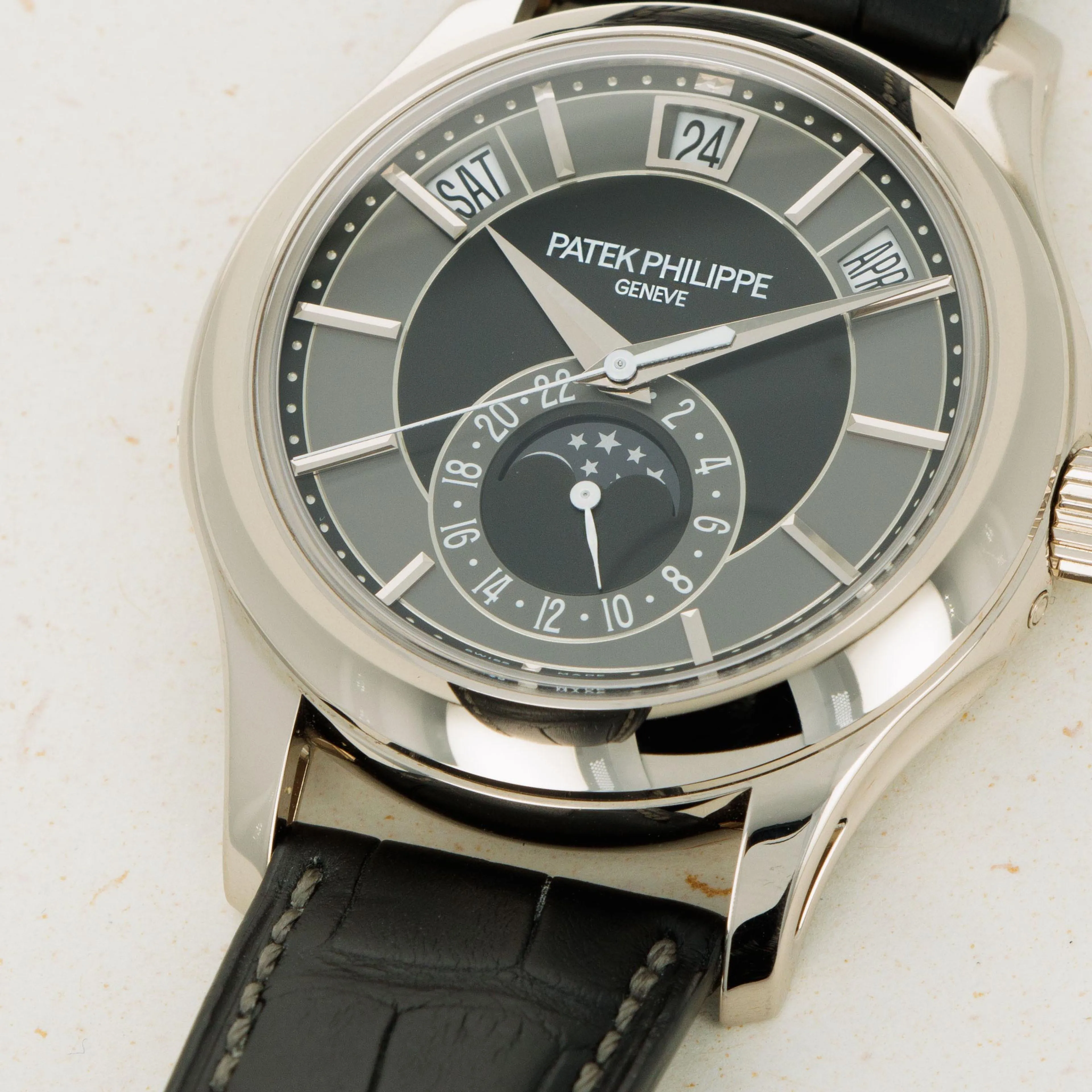 Patek Philippe Annual Calendar 5205G-010 40mm White gold Black 2