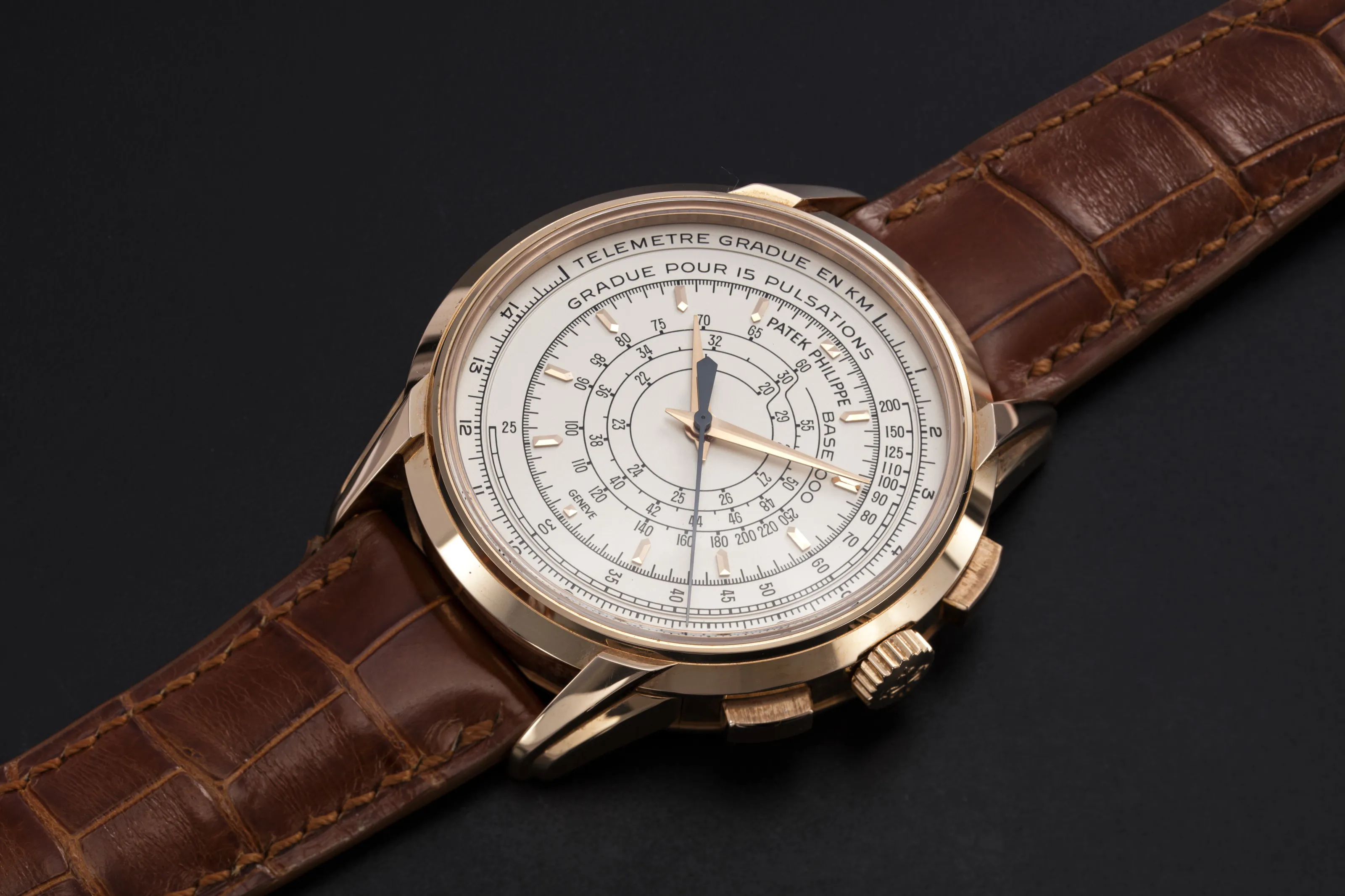 Patek Philippe Multi-Scale Chronograph 5975R 40mm Rose gold Silver