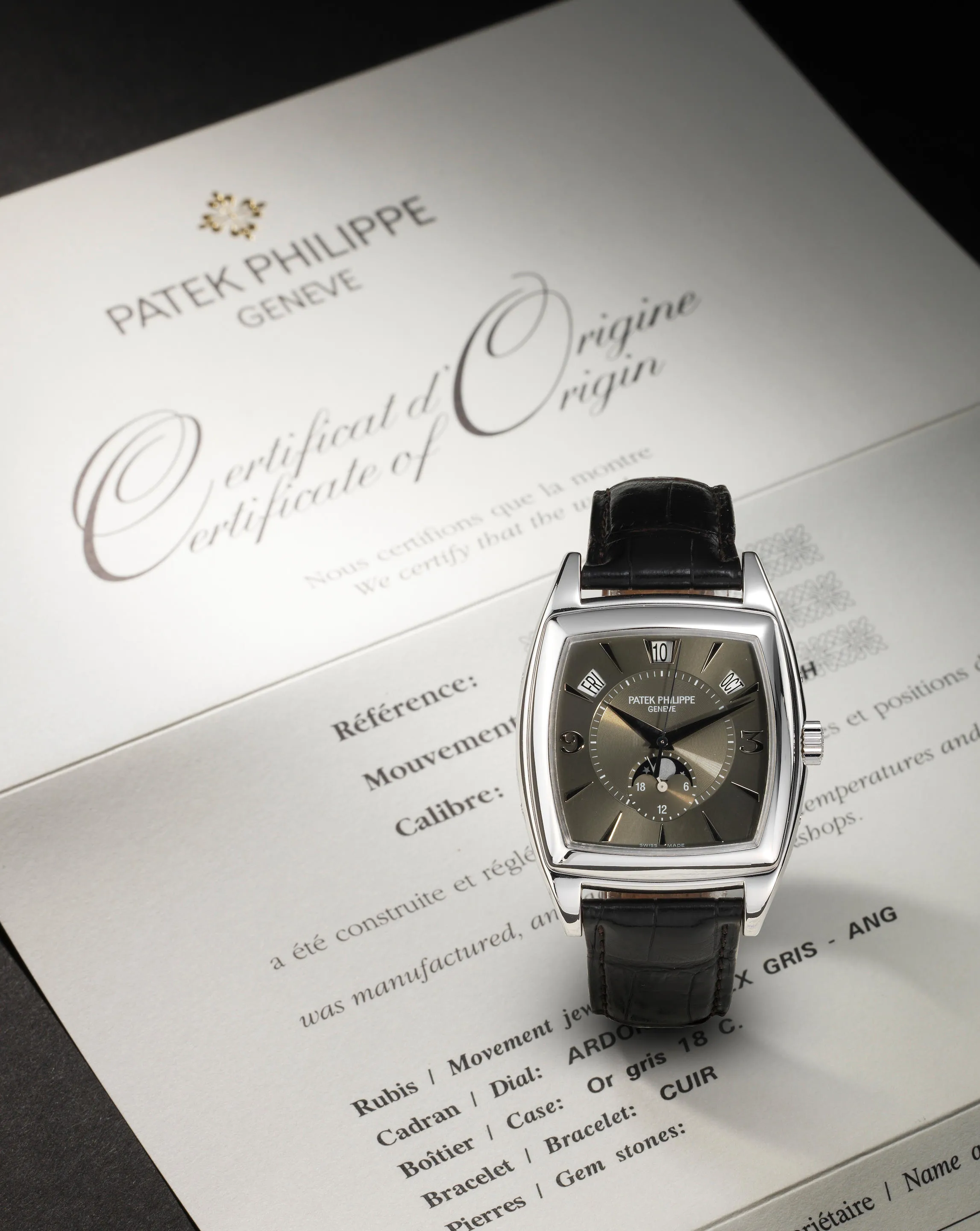 Patek Philippe Gondolo 5135G 51mm White gold Gray