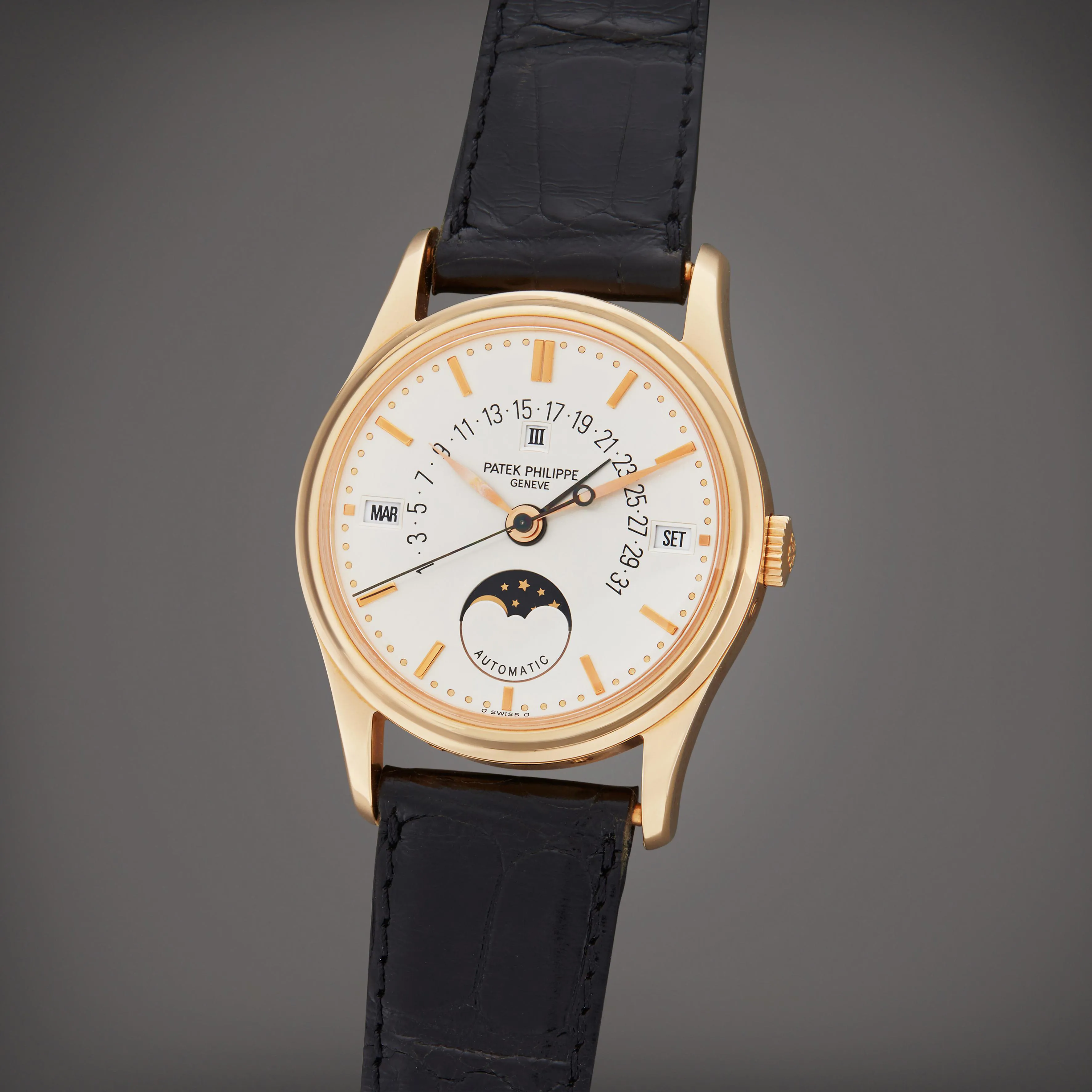 Patek Philippe Perpetual Calendar 5050 35mm Rose gold Silver