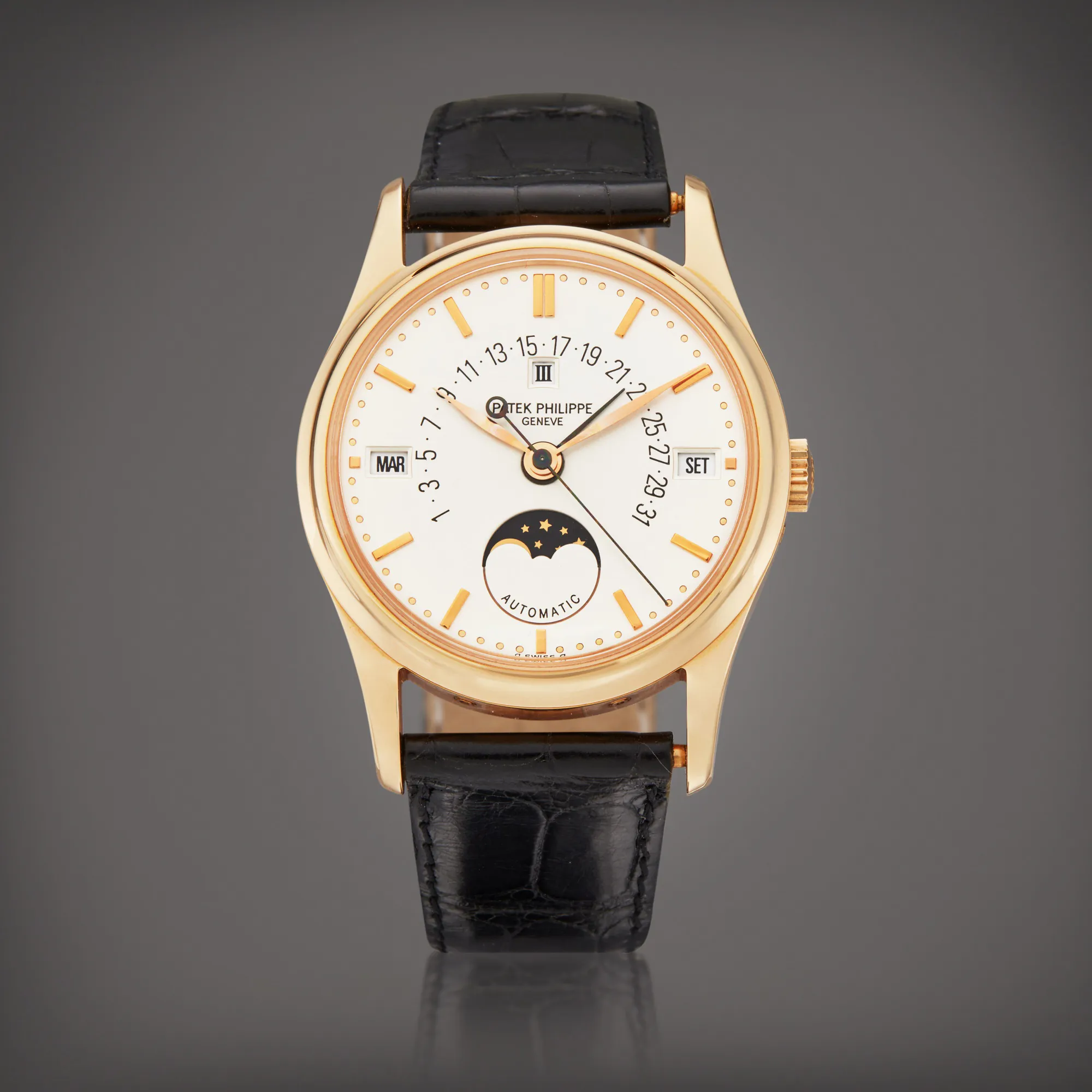 Patek Philippe Perpetual Calendar 5050 35mm Rose gold Silver 3