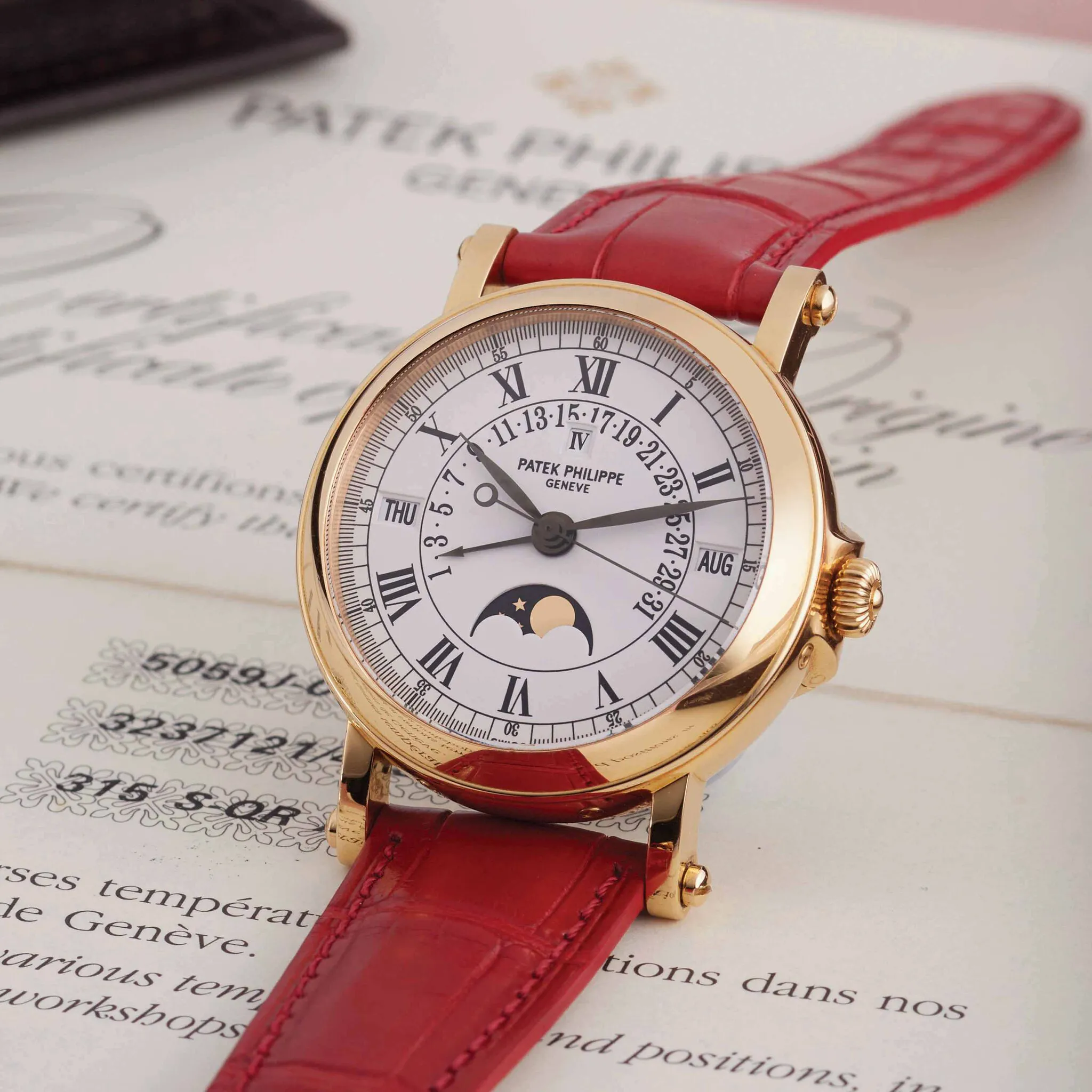 Patek Philippe Perpetual Calendar 5059J-001 36mm Yellow gold White 1