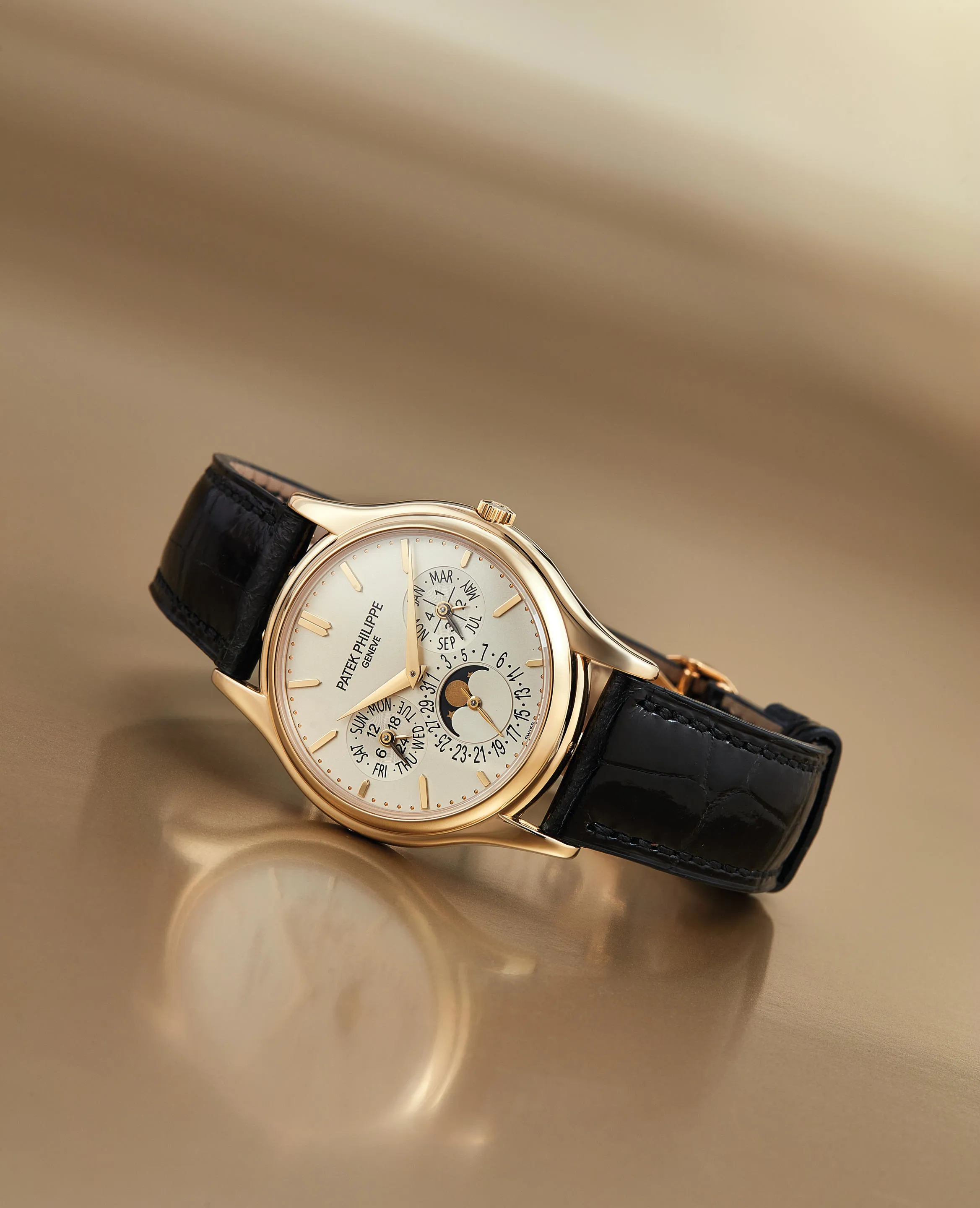 Patek Philippe Perpetual Calendar 5140J 38mm Yellow gold Silver