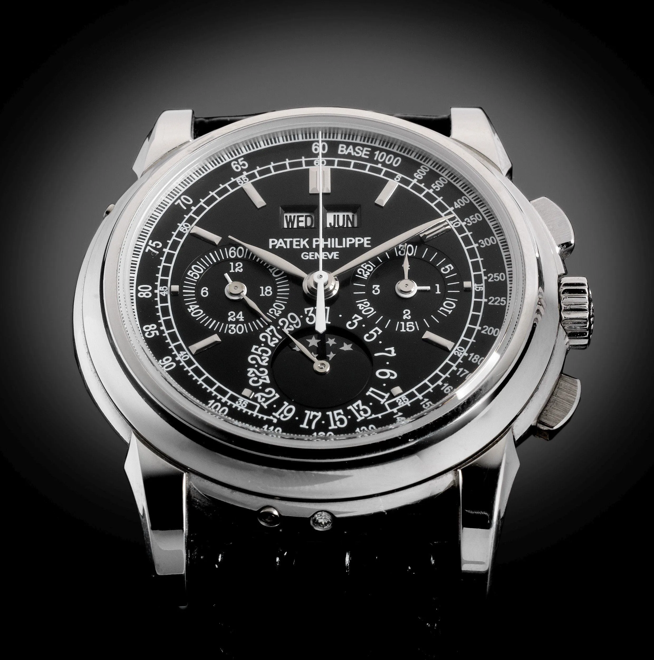 Patek Philippe Perpetual Calendar Chronograph 5970P 40mm Platinum Black