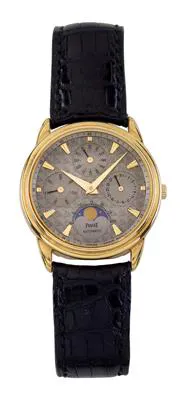 Piaget Gouverneur 15958 34mm Yellow gold Guilloché