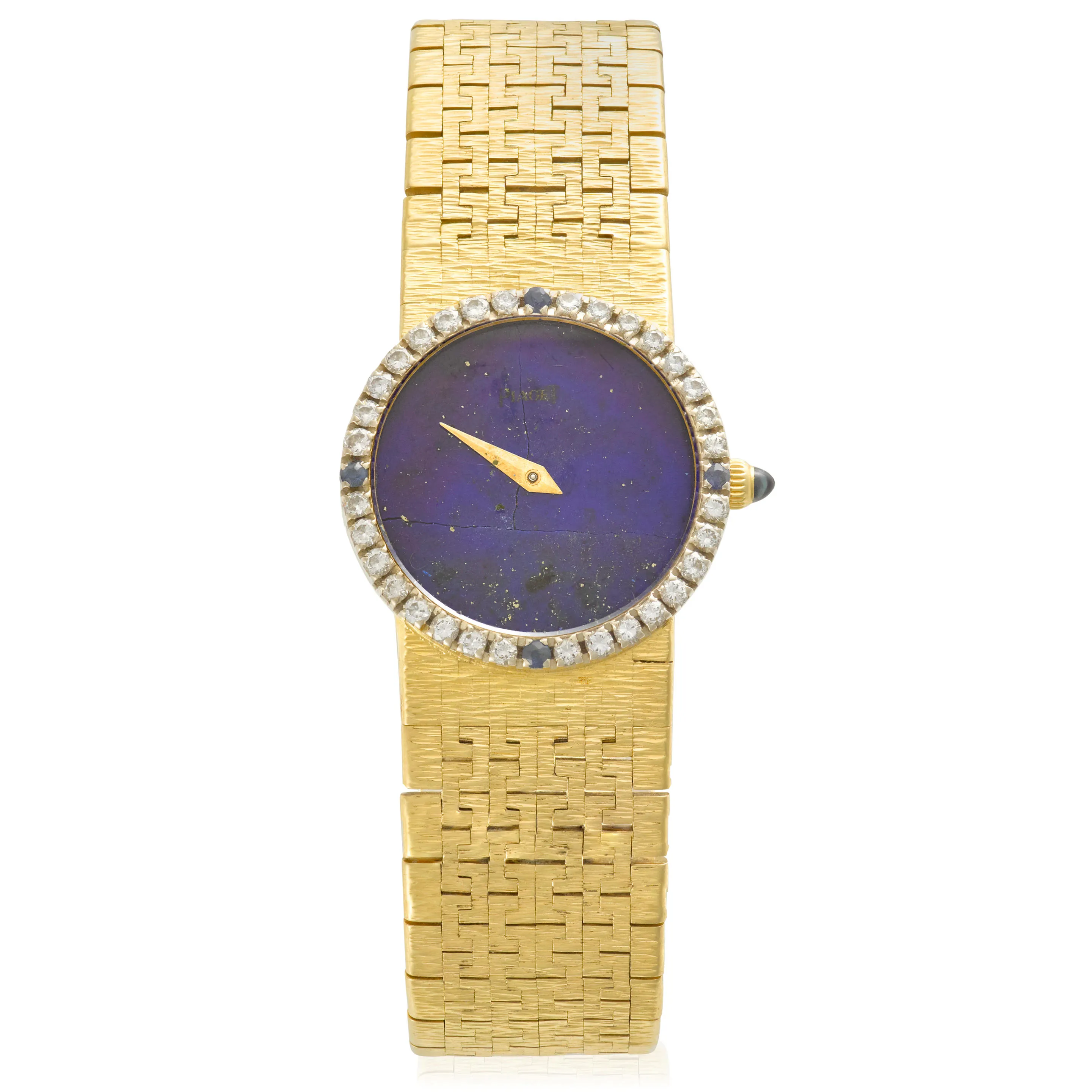 Piaget 9706 A6 24mm Yellow gold Blue