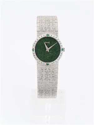 Piaget 9706 A6 175mm White gold Jade