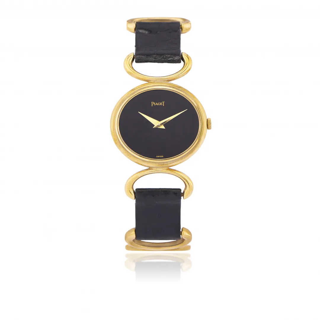 Piaget 9802 26.5mm Yellow gold Black