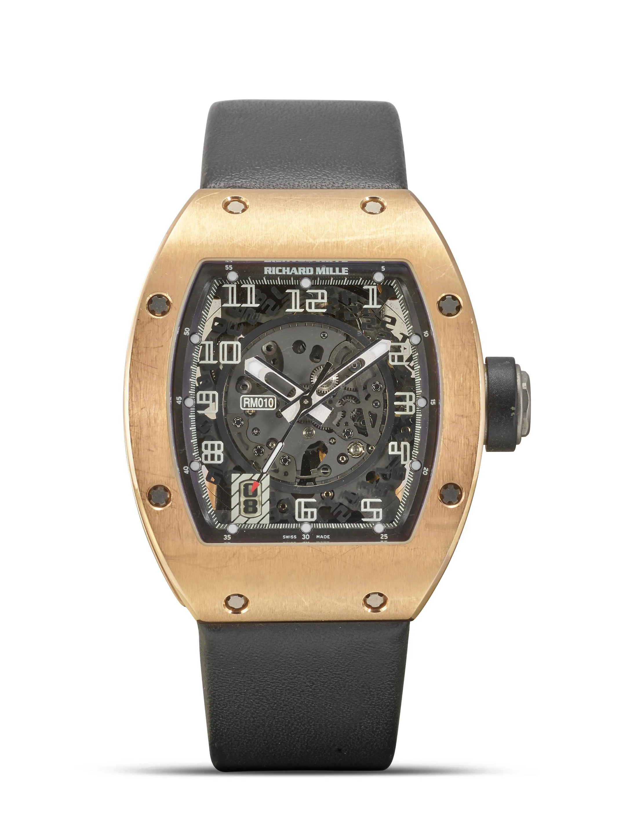 Richard Mille RM 010 RM 010 AG RG 48mm Rose gold Black 2