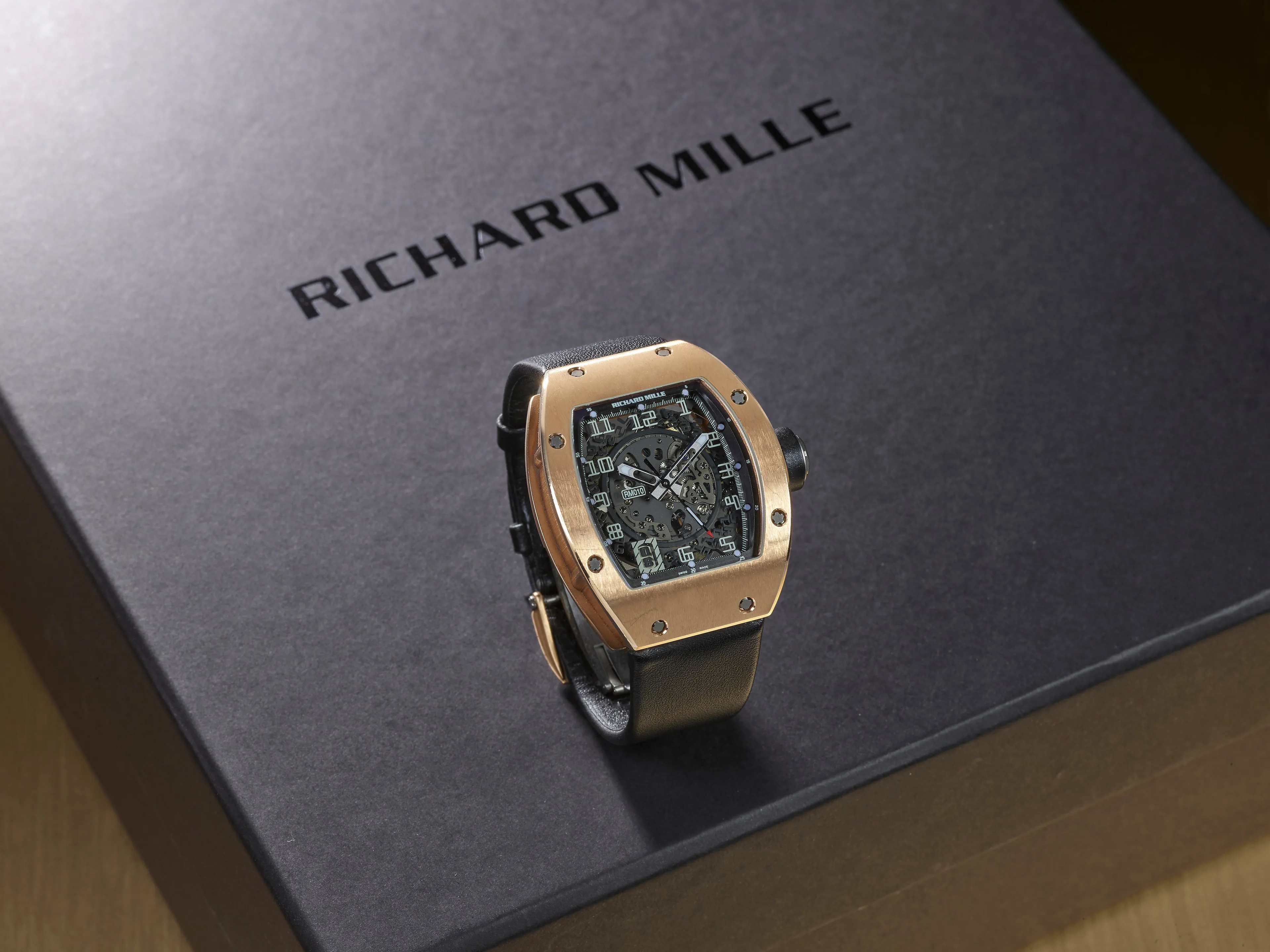 Richard Mille RM 010 RM 010 AG RG 48mm Rose gold Black 4