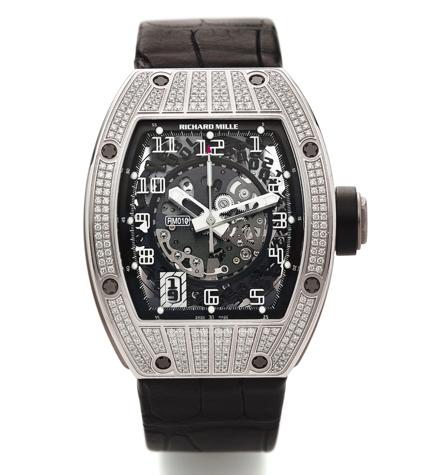 Richard Mille RM 010 RM 010 39mm White gold Skeletonized