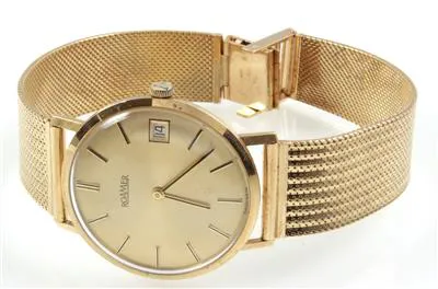 Roamer 34mm Yellow gold Champagne