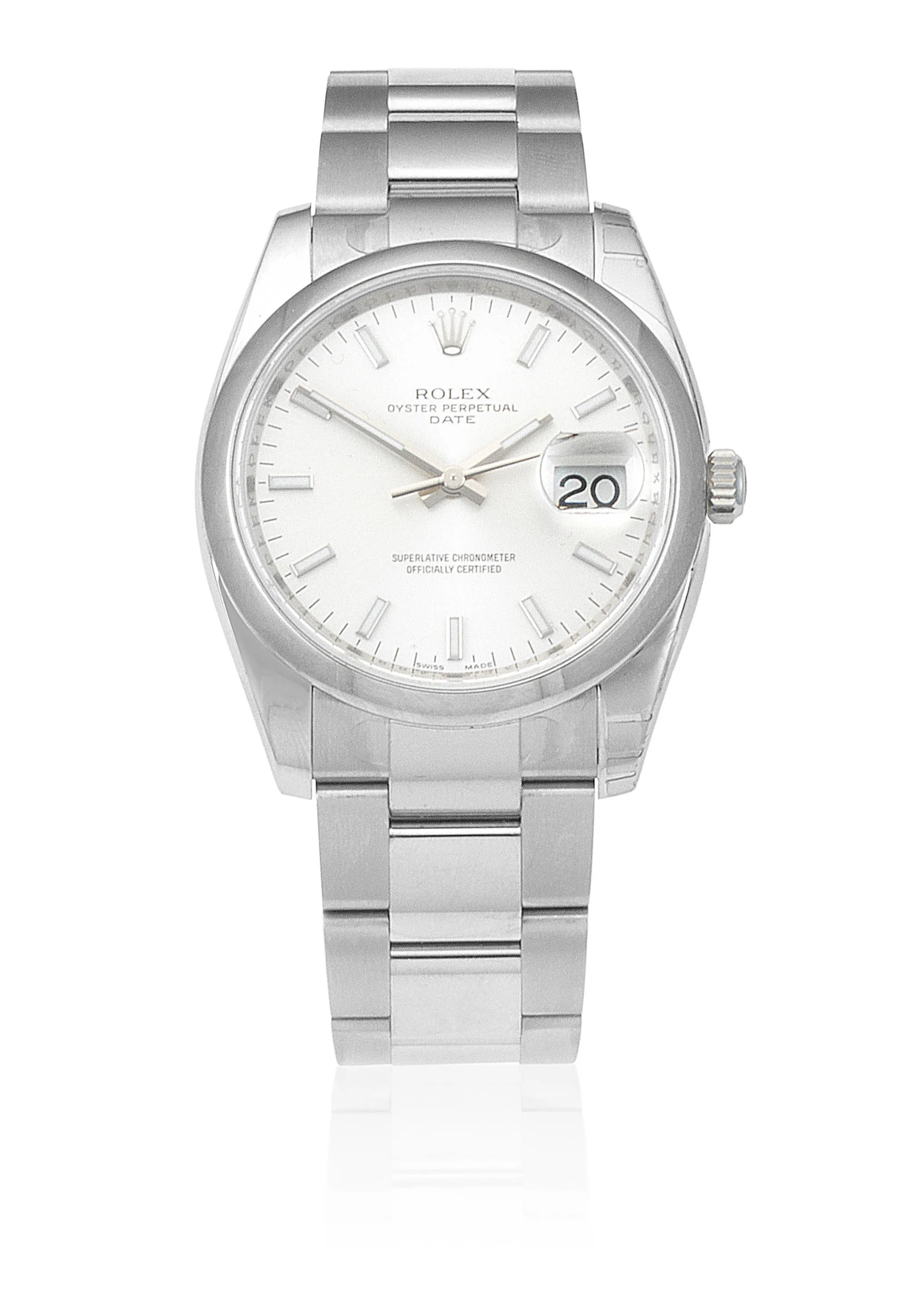 Rolex Oyster Perpetual Date 115200 35mm Stainless steel Silver