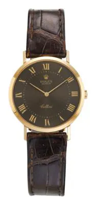 Rolex Cellini 4112 32mm Yellow gold Gray