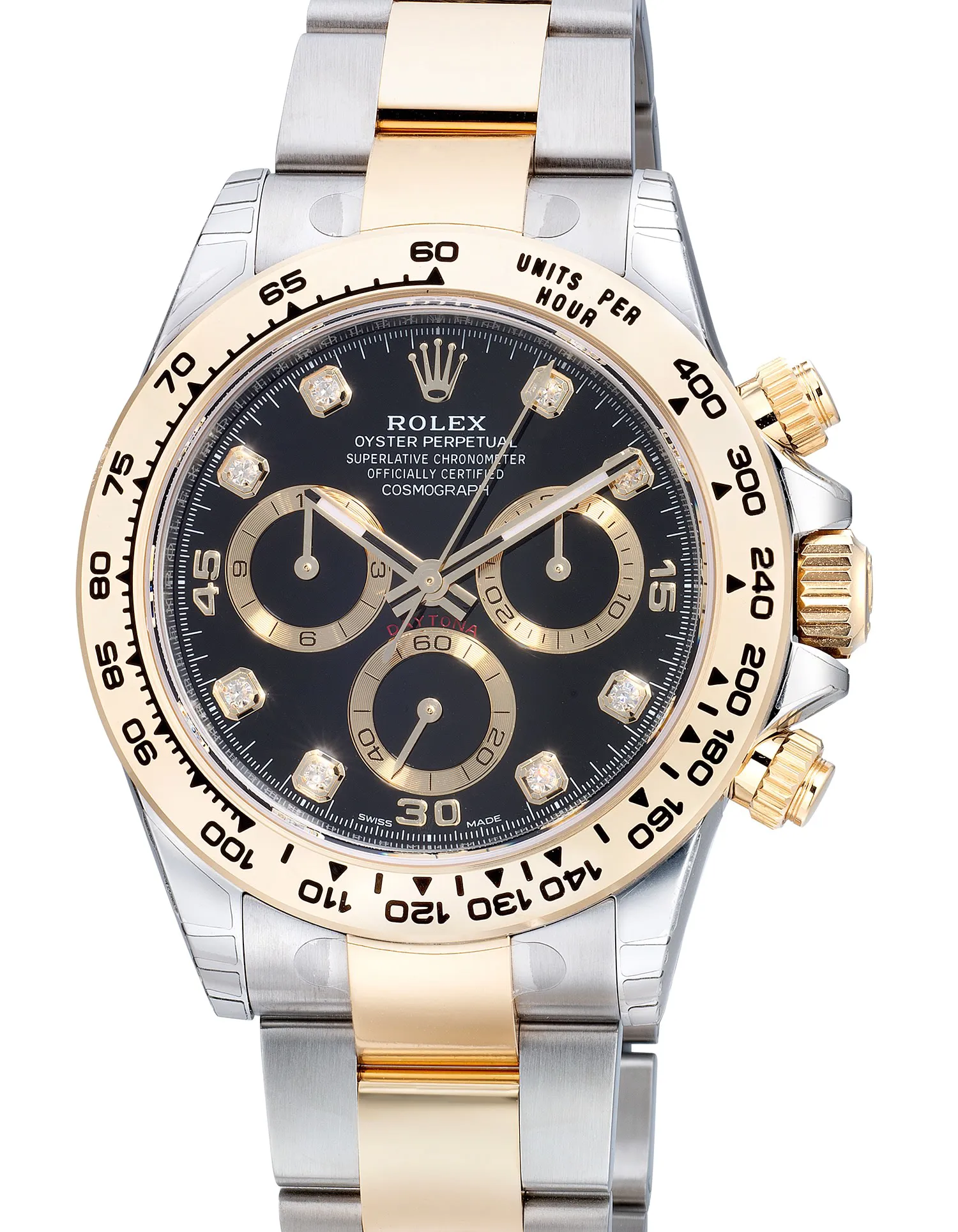 Rolex Daytona 116503 40mm Yellow gold and stainless steel Black