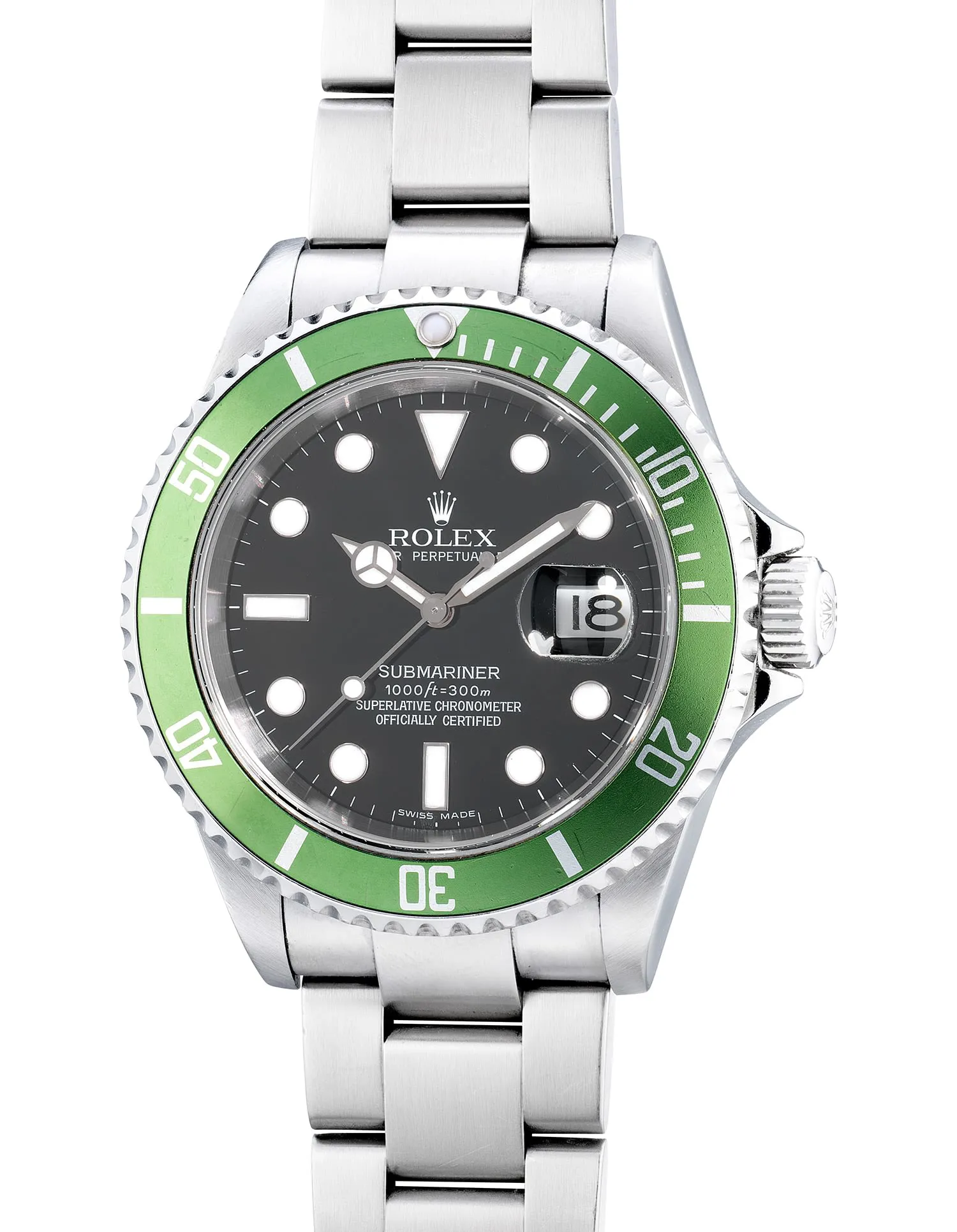 Rolex Submariner 16610LV 40mm Stainless steel Green