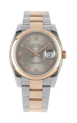 Rolex Datejust 36 116201 36mm Rose gold and Stainless steel Gray