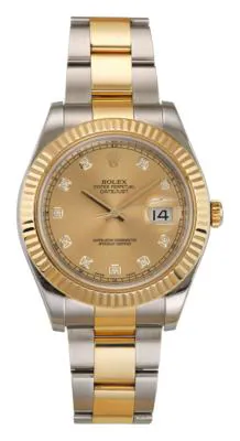 Rolex Datejust II 116333 41mm Yellow gold and Stainless steel Champagne