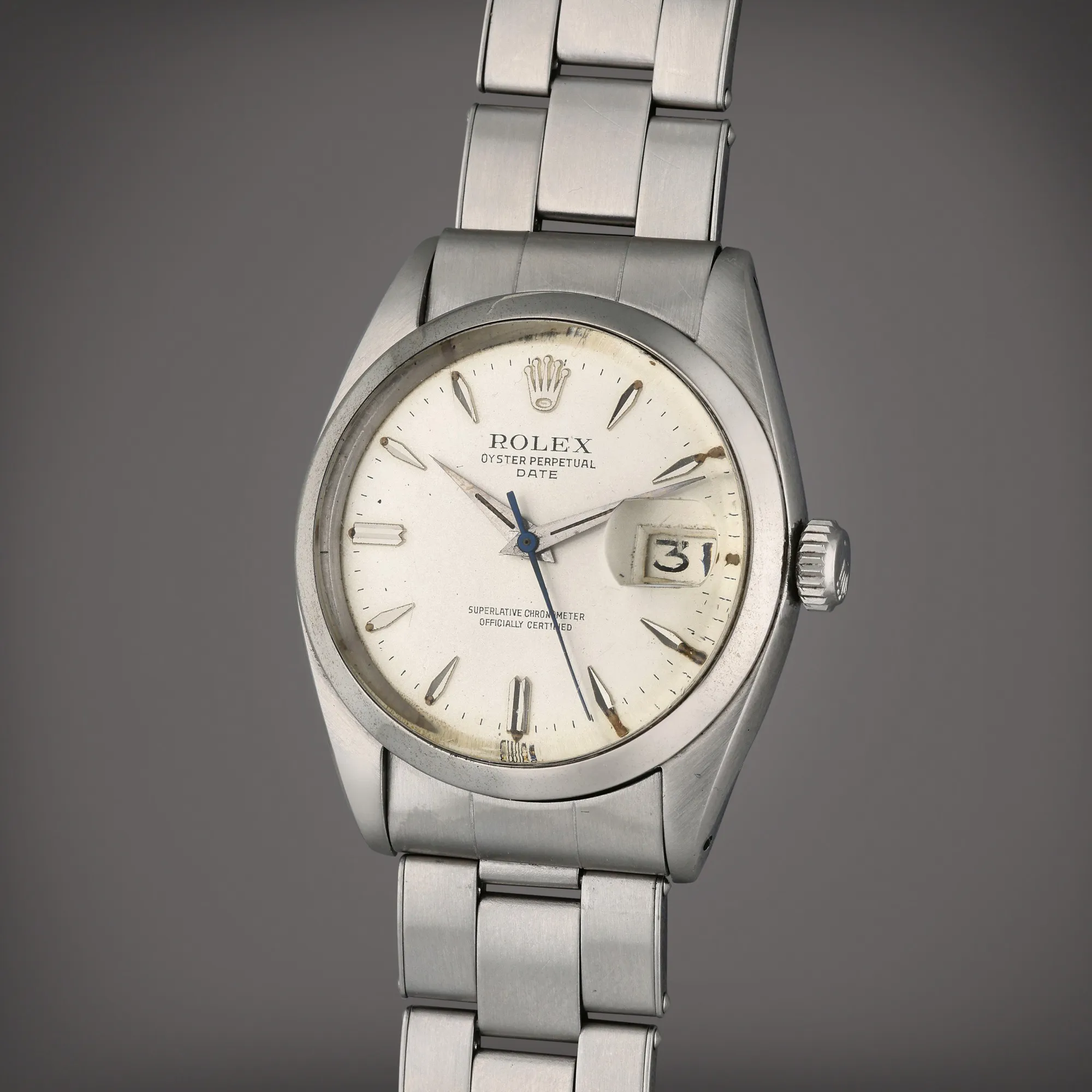 Rolex Oyster Perpetual Date 1500 34mm Stainless steel Silver