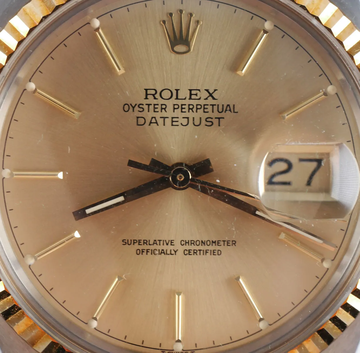 Rolex Datejust 36 16013 Yellow gold and stainless steel Champagne 1