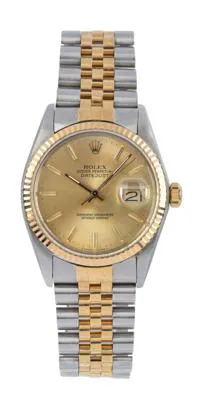 Rolex Datejust 36 16013 36mm Yellow gold and stainless steel Gold