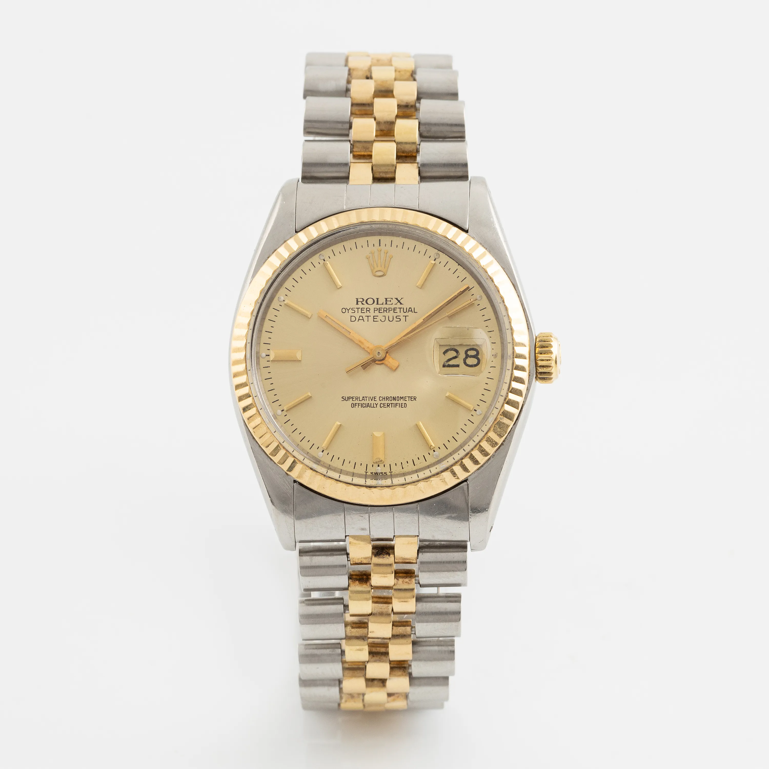 Rolex Datejust 16013 F 36mm Stainless steel Champagne