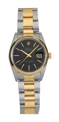 Rolex Datejust 36 16203 36mm Yellow gold and Stainless steel Black