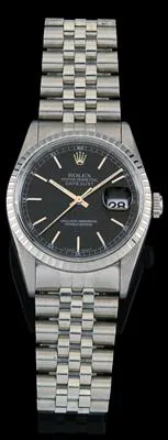 Rolex Datejust 36 16220 35mm Stainless steel Black