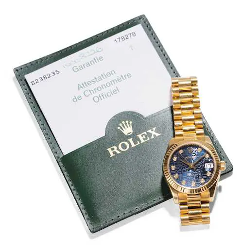 Rolex Datejust 31 178278 31mm Yellow gold Blue 5