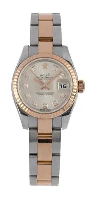 Rolex Lady-Datejust 179171 26mm Rose gold and Stainless steel Silver