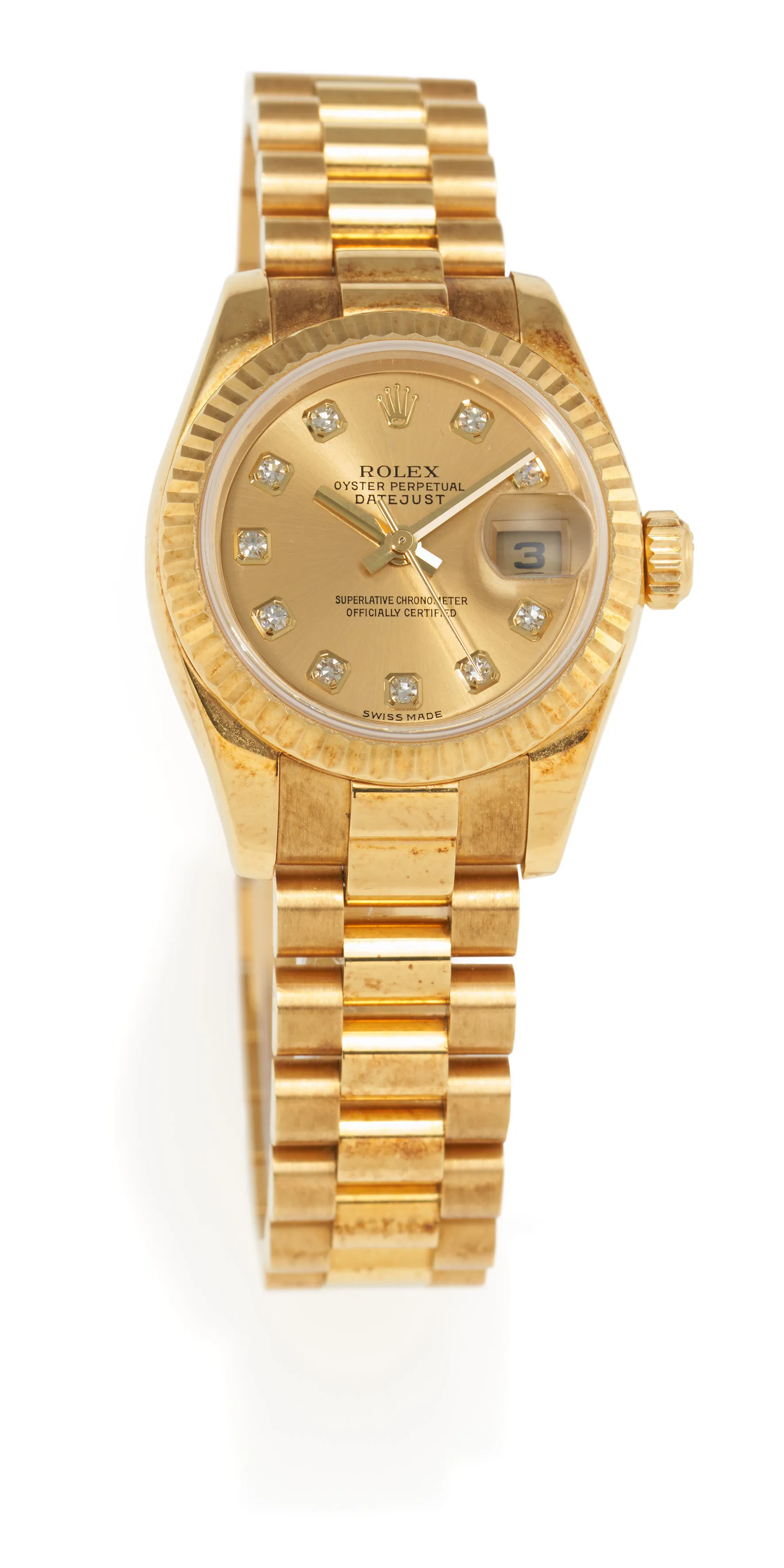 Rolex Lady-Datejust 179178 29.5mm Yellow gold Champagne