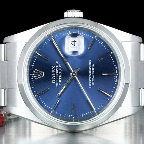 Rolex Datejust 36 16200 36mm Stainless steel Blue