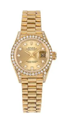 Rolex Lady-Datejust 69158 26mm Yellow gold Champagne