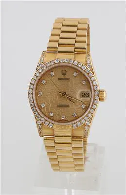 Rolex Lady-Datejust 69158 30mm Yellow gold Champagne