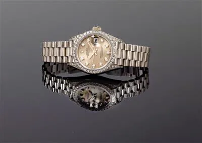 Rolex Lady-Datejust 69159 26mm White gold Silver