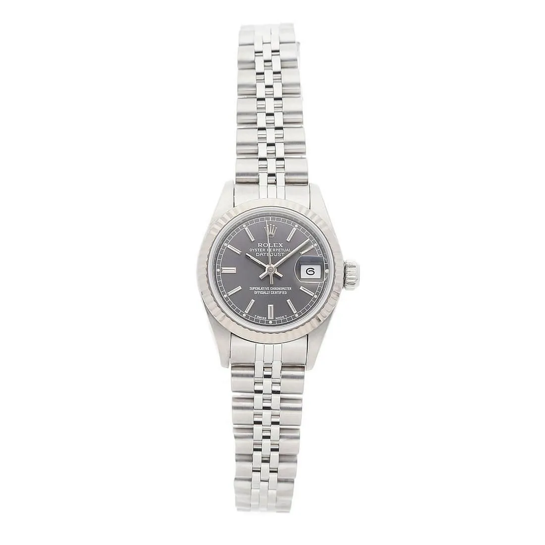 Rolex Lady-Datejust 69174 26mm Stainless steel Black