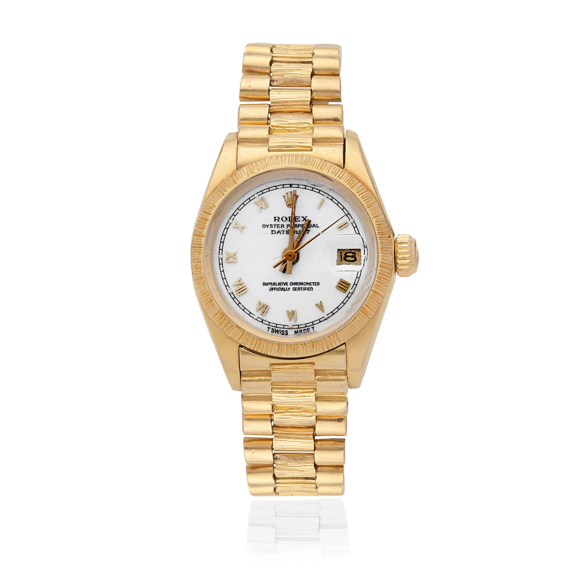 Rolex Lady-Datejust 6927 26mm Yellow gold White